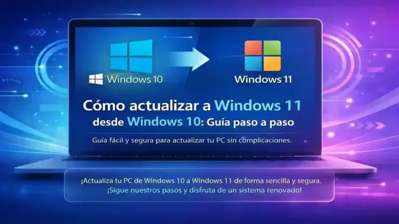 Cómo actualizar a Windows 11 desde Windows 10: guía sencilla y segura.