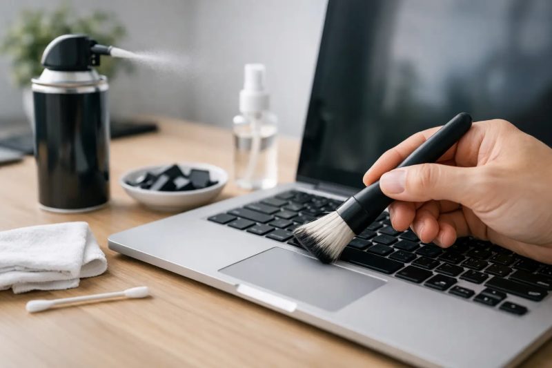 Cómo limpiar teclado portátil paso a paso
