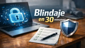 Checklist de seguridad para estudiantes: protege tu portátil, cuentas y trabajos en 30 minutos