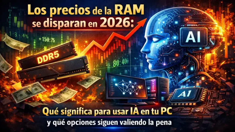 Los precios de la RAM se disparan en 2026: qué significa para usar IA en tu PC y qué opciones siguen valiendo la pena